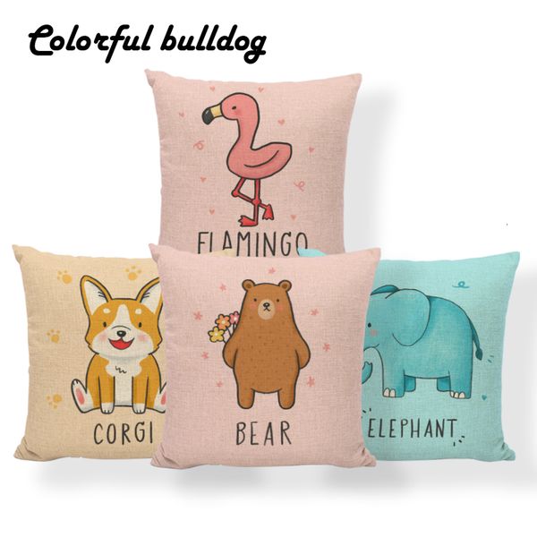 elephant alpaca bear cushion flamingo ocs panda pillow case horse fox giraffe home decoration throw pillow cover 43cm burlap
elephant alpaca bear cushion flamingo ocs panda pillow case horse fox giraffe home decoration throw pillow cover 43cm burlap
