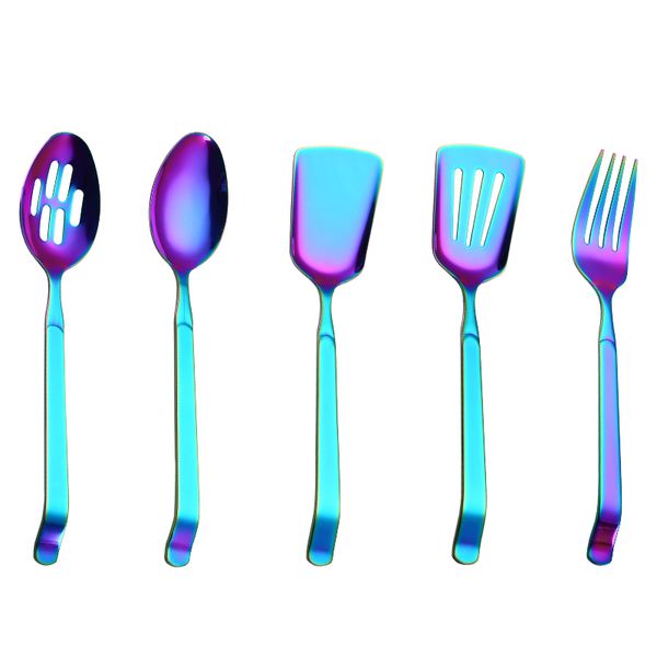 rainbow cookware set kitchen accessories stainless steel public buffet serving spoons fork turner colander kitchenware xmas gift
rainbow cookware set kitchen accessories stainless steel public buffet serving spoons fork turner colander kitchenware xmas gift