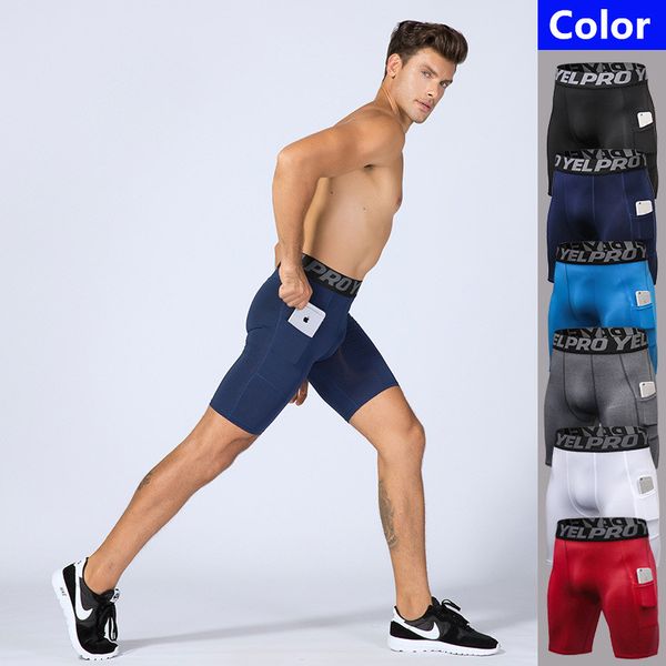 men fitness compression shorts pockets sports running gym stretch tights quick dry training shorts, Black;blue
men fitness compression shorts pockets sports running gym stretch tights quick dry training shorts, Black;blue