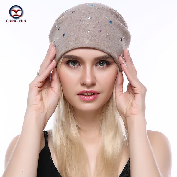 ching yun women cashmere knit hat new soft winter warm rhinestone embroidery female solid color knitted hat c19-09, Blue;gray
ching yun women cashmere knit hat new soft winter warm rhinestone embroidery female solid color knitted hat c19-09, Blue;gray