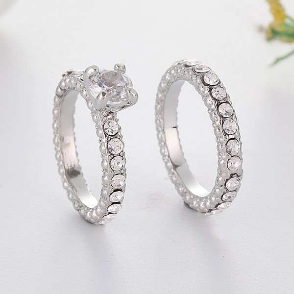 fashion europe style love white crystal couple rings jewelry classic lady silver color engagement wedding ring for women gift, Slivery;golden
fashion europe style love white crystal couple rings jewelry classic lady silver color engagement wedding ring for women gift, Slivery;golden