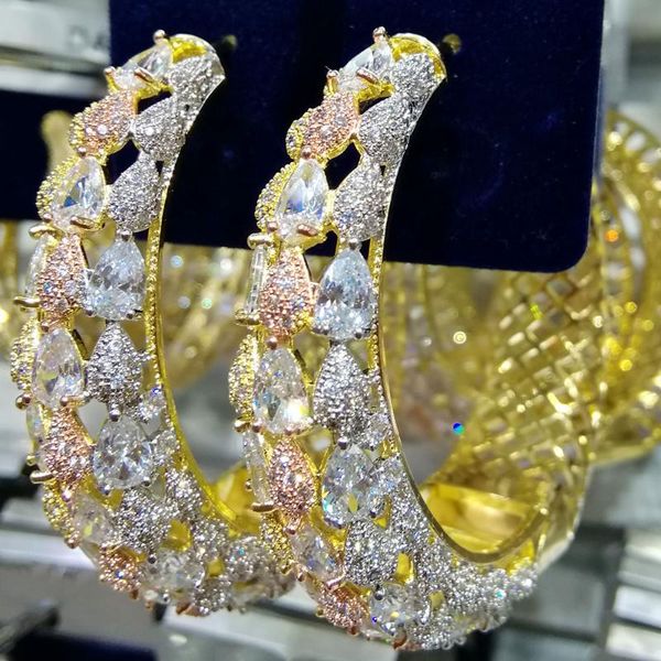 godki luxury braid infinity cubic zircon super party big hoop earrings for women wedding fashion jewelry trendy hoop earring2020, Golden
godki luxury braid infinity cubic zircon super party big hoop earrings for women wedding fashion jewelry trendy hoop earring2020, Golden
