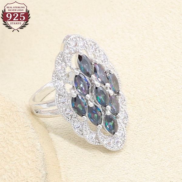 925 sterling silver ring for women rainbow multicolor cubic zircon weeing party jewelry gift box, Golden;silver
925 sterling silver ring for women rainbow multicolor cubic zircon weeing party jewelry gift box, Golden;silver