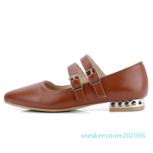 large size casual flats with pointed toe and low heel comfortable fashion footwear for leisure style 06s, Black
large size casual flats with pointed toe and low heel comfortable fashion footwear for leisure style 06s, Black