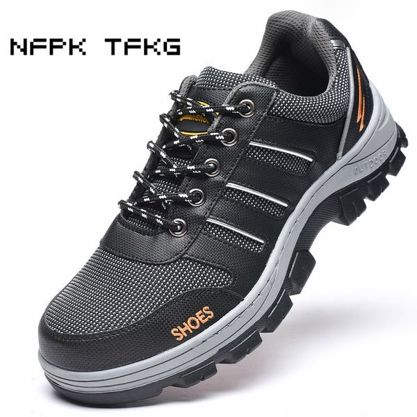 large size mens casual breathable steel toe cap work safety shoes anti-puncture construction site worker dress security boots, Black
large size mens casual breathable steel toe cap work safety shoes anti-puncture construction site worker dress security boots, Black
