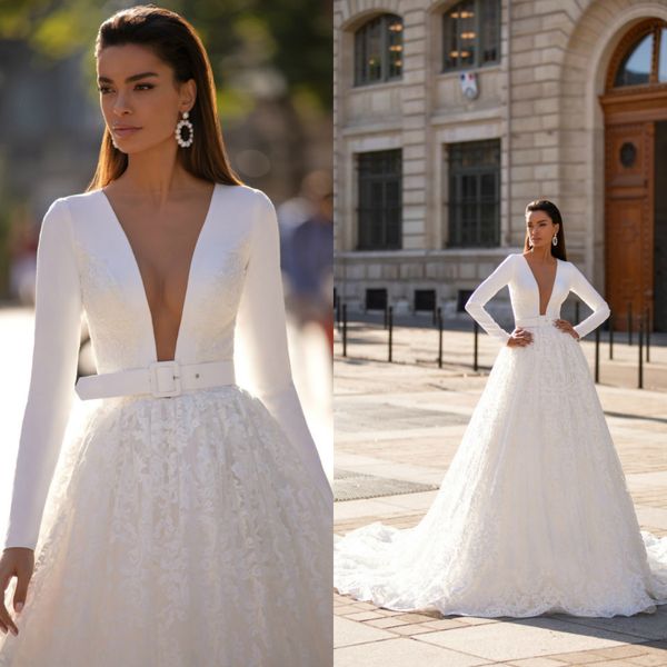 milla nova 2020 modest wedding dresses v neck long sleeve bohemian lace skirt appliqued wedding dress bridal gowns vestido de novia, White
milla nova 2020 modest wedding dresses v neck long sleeve bohemian lace skirt appliqued wedding dress bridal gowns vestido de novia, White