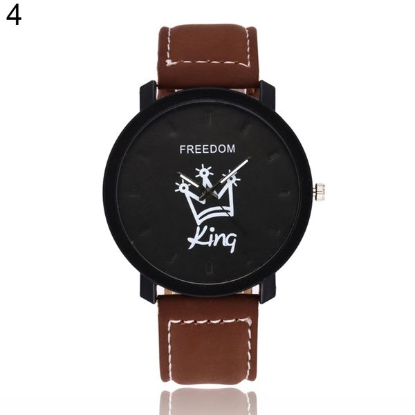 new couple queen king crown fuax leather quartz analog wrist watch chronograph party gift letter print queen kingq couple watch, Slivery;brown
new couple queen king crown fuax leather quartz analog wrist watch chronograph party gift letter print queen kingq couple watch, Slivery;brown