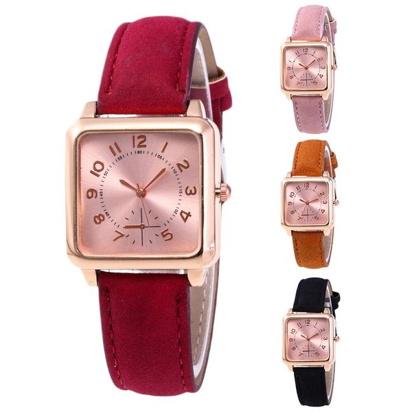 fashion elegant women watch faux leather watch square dial arabic number analog clock quartz wrist, Slivery;brown
fashion elegant women watch faux leather watch square dial arabic number analog clock quartz wrist, Slivery;brown