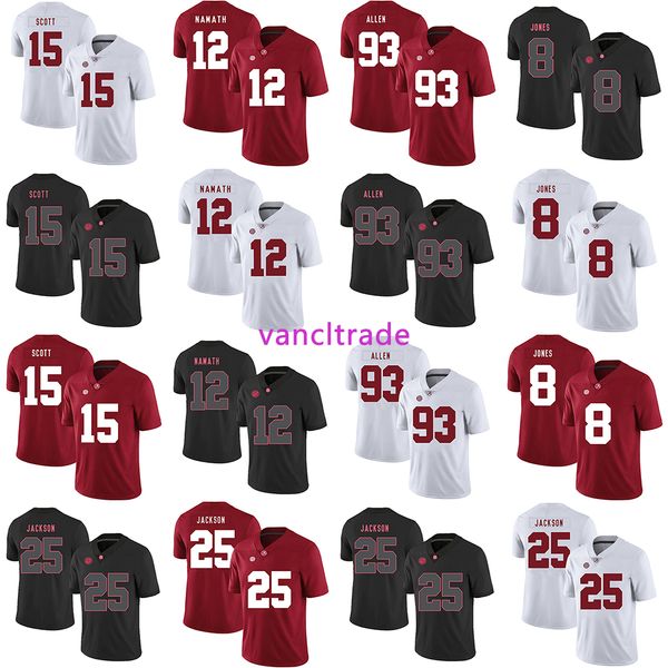 2019 ncaa football alabama crimson tide 15 jk scott 12 joe namath 93 jonathan allen 8 julio jones 25 kareem jackson jerseys, Black;red
2019 ncaa football alabama crimson tide 15 jk scott 12 joe namath 93 jonathan allen 8 julio jones 25 kareem jackson jerseys, Black;red
