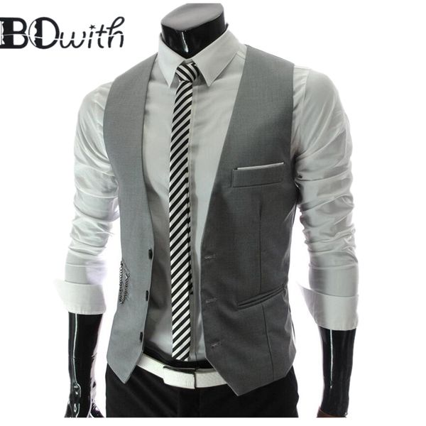 elegant grey men's sleeveless slim fit suit vest single breasted four buttons business dating wedding dress waistcoat, Black;white
elegant grey men's sleeveless slim fit suit vest single breasted four buttons business dating wedding dress waistcoat, Black;white