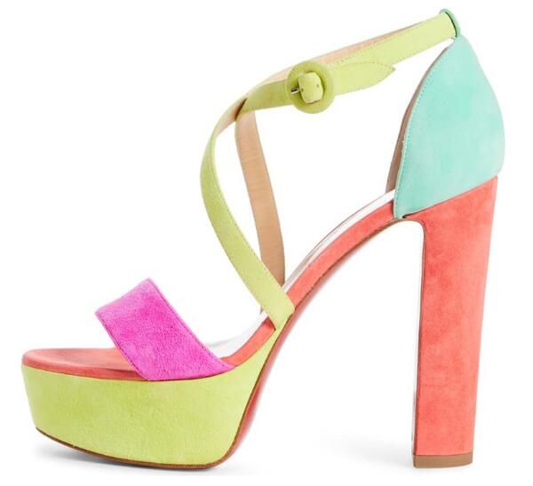 fashion woman purple green blue patchwork chunky heels platform sandals cross buckle one line peep toe super heels casual sandals shoe, Black
fashion woman purple green blue patchwork chunky heels platform sandals cross buckle one line peep toe super heels casual sandals shoe, Black