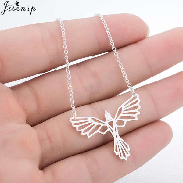 jisensp fashion bird pendant necklace simple origami phoenix necklace for women party cute geometric jewelry accessorie, Silver
jisensp fashion bird pendant necklace simple origami phoenix necklace for women party cute geometric jewelry accessorie, Silver