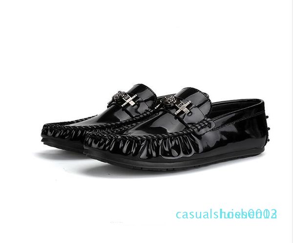 european station red glossy patent leather peas shoes male reds with the same paragraph casual lazy small shoes fashion men's shoes c13, Black
european station red glossy patent leather peas shoes male reds with the same paragraph casual lazy small shoes fashion men's shoes c13, Black