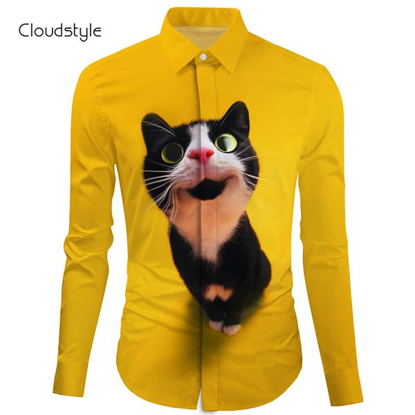 cloudstyle yellow cat kitten long sleeve shirt 3d mens long sleeve shirts ou code -2xl herren hemd fashion design streetwear, White;black
cloudstyle yellow cat kitten long sleeve shirt 3d mens long sleeve shirts ou code -2xl herren hemd fashion design streetwear, White;black