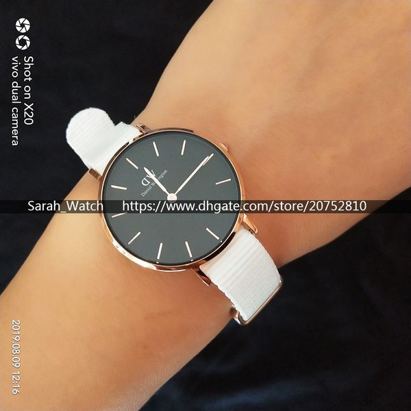 Ver ion 32mm luxury women watche white nato nylon trap lady watche dw watche white black face ro e gold ilver drop hipping
Ver ion 32mm luxury women watche white nato nylon trap lady watche dw watche white black face ro e gold ilver drop hipping
