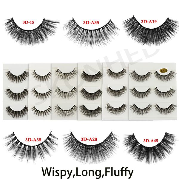 3 pairs mink hair thick long cross false eyelashes voluminous wispy eye lashes handmade reusable natural make up
3 pairs mink hair thick long cross false eyelashes voluminous wispy eye lashes handmade reusable natural make up