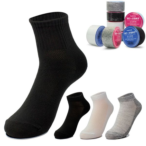 10 pairs/lot white disposable socks sports casual 3 color socks for outdoor travel sport replacement elastic stockings sd, Black
10 pairs/lot white disposable socks sports casual 3 color socks for outdoor travel sport replacement elastic stockings sd, Black