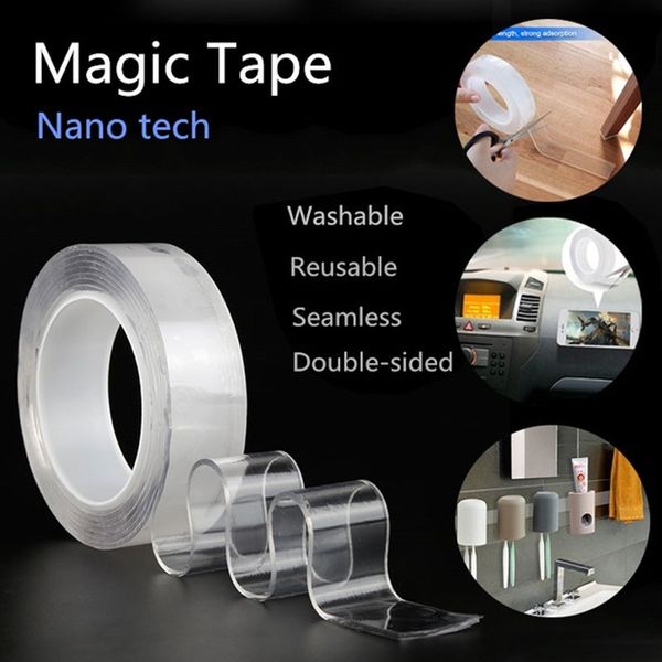 nano invisible adhesive 1m/3.0m/5m washable nano adhesive tape seamless tape transparent shear mobile phone kitchen tools key
nano invisible adhesive 1m/3.0m/5m washable nano adhesive tape seamless tape transparent shear mobile phone kitchen tools key