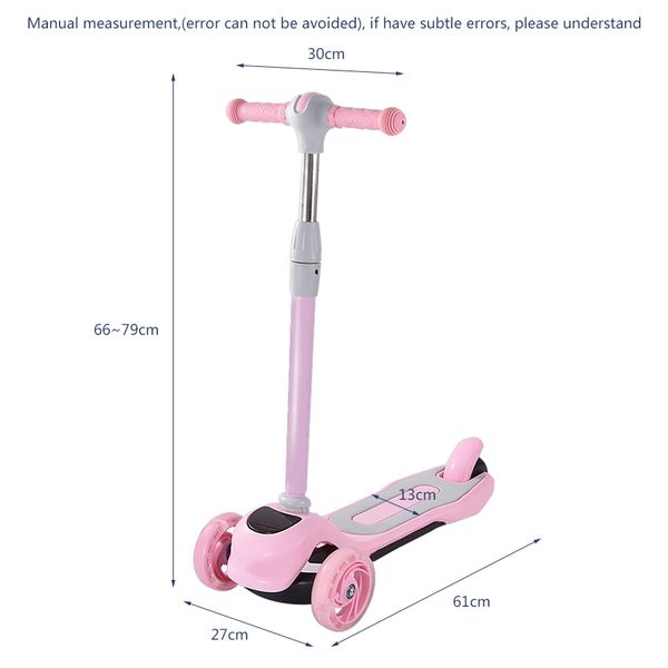 children scooter 3 wheel kick scooter foot scooter skateboard front led flashing wheel music function kids outdoor sport toy club shafts
children scooter 3 wheel kick scooter foot scooter skateboard front led flashing wheel music function kids outdoor sport toy club shafts