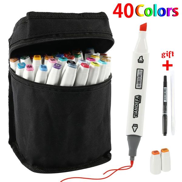 40 colors art markers alcohol based pen marker dual head painting sketch brush pen for drawing noting manga design art supplies
40 colors art markers alcohol based pen marker dual head painting sketch brush pen for drawing noting manga design art supplies