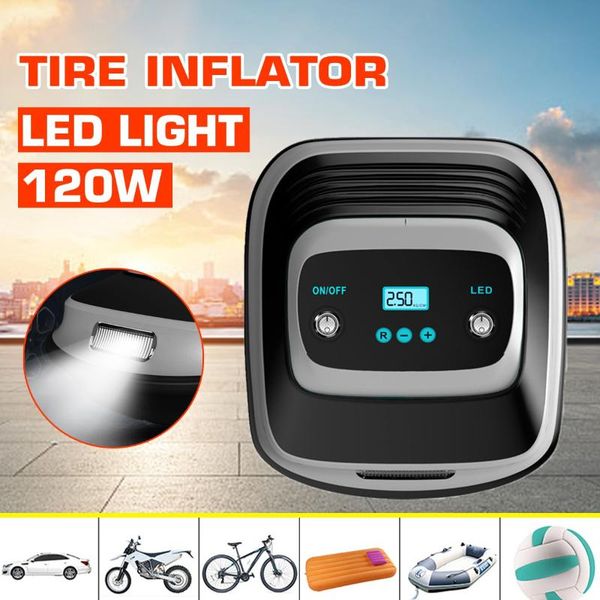 120w dc 12v car portable air compressor led light tire pump digital lcd display tire inflator auto air pump for car motorcycle
120w dc 12v car portable air compressor led light tire pump digital lcd display tire inflator auto air pump for car motorcycle