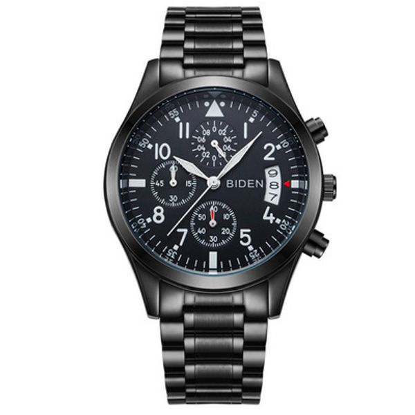 biden luxury mens stainless steel wristwatches quartz black blue man watches waterproof calendar casual fashion brand original, Slivery;brown
biden luxury mens stainless steel wristwatches quartz black blue man watches waterproof calendar casual fashion brand original, Slivery;brown