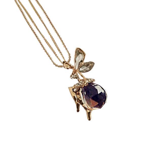 new design fashion romantic jewelry ballet girl necklace crystal drill sweater chain jewelry birthday gift sale, Silver
new design fashion romantic jewelry ballet girl necklace crystal drill sweater chain jewelry birthday gift sale, Silver