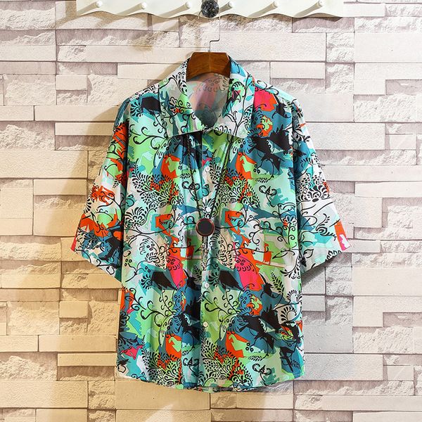 hawaiian men's shirt summer casual short sleeve shirt camisa fashion printing loose lapel male blouse camisa masculina, White;black
hawaiian men's shirt summer casual short sleeve shirt camisa fashion printing loose lapel male blouse camisa masculina, White;black