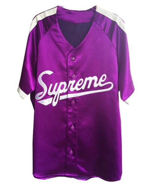 2019 new casual purple trend classic american sports baseball men's short-sleeved stitched jersey good quanlity, Blue;black
2019 new casual purple trend classic american sports baseball men's short-sleeved stitched jersey good quanlity, Blue;black