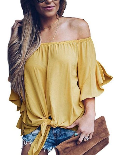 bell sleeve womens tshirts fashion striped printed ladies chiffon womens with bow summer slash neck, White
bell sleeve womens tshirts fashion striped printed ladies chiffon womens with bow summer slash neck, White