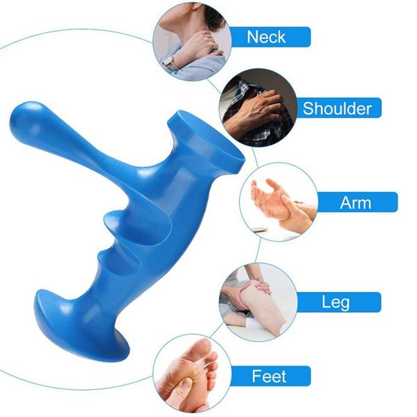 handheld deep tissue massage tool self massager tool point reflexology body home spa tools, Black;blue
handheld deep tissue massage tool self massager tool point reflexology body home spa tools, Black;blue