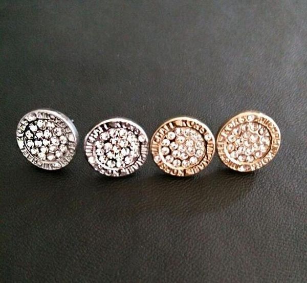 2019 selling mk brand tone stud earrings full crystal round earings fashion brand wedding jewelry for women girls, Golden;silver
2019 selling mk brand tone stud earrings full crystal round earings fashion brand wedding jewelry for women girls, Golden;silver