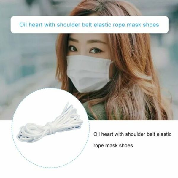 us stock 3mm self-made elastic band elastic protective mask ear rope disposable environmental protection white round loose mask ear line
us stock 3mm self-made elastic band elastic protective mask ear rope disposable environmental protection white round loose mask ear line