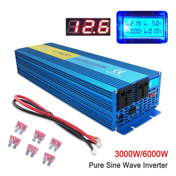 pure sine wave power inverte digital display 6000w max dc 12v/24v to ac 220v 50hz/60hz camping boat sinewave
pure sine wave power inverte digital display 6000w max dc 12v/24v to ac 220v 50hz/60hz camping boat sinewave
