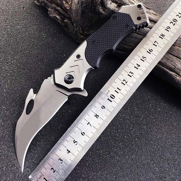 quality multifunctional portable claw folding knife 440c blade steel + g10 handle pocket knifes self defense edc hunting automatic knives
quality multifunctional portable claw folding knife 440c blade steel + g10 handle pocket knifes self defense edc hunting automatic knives
