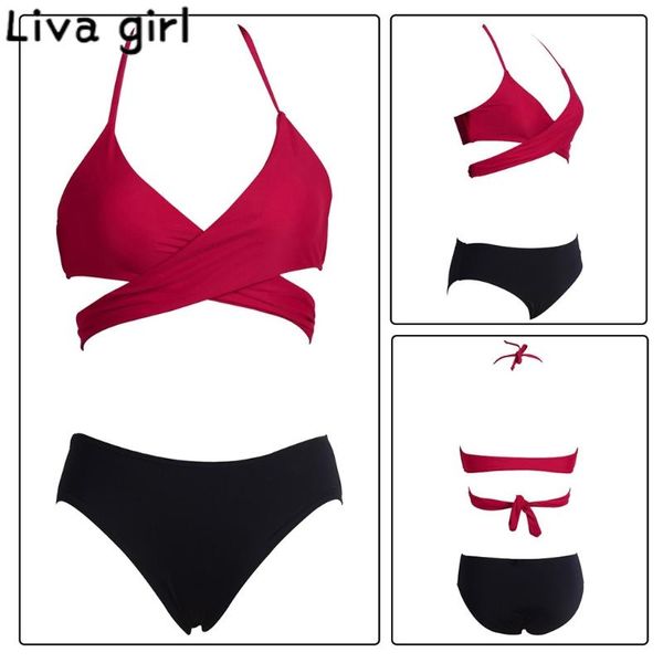 liva girl women solid bikinis mujer brazilian push up padded bathing swimwear swimsuit female monokini biquini swim suit tankini, White;black
liva girl women solid bikinis mujer brazilian push up padded bathing swimwear swimsuit female monokini biquini swim suit tankini, White;black