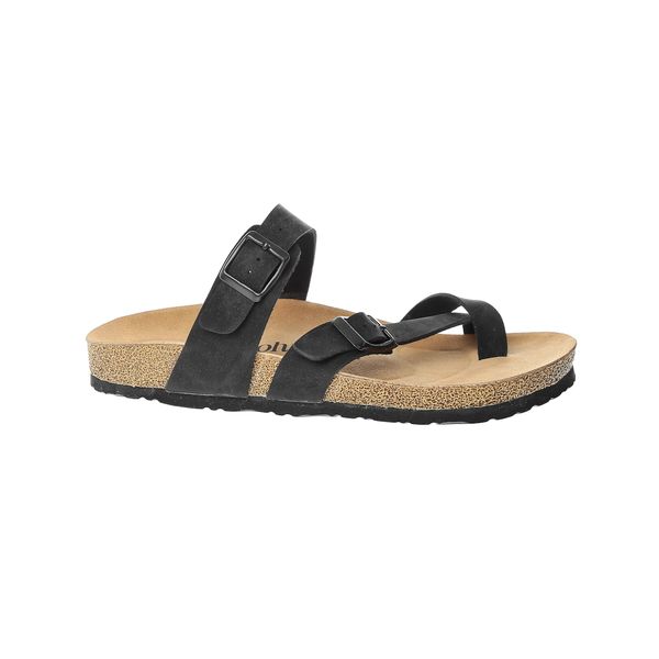 john may women's slipper ba-s902. 028 pu black