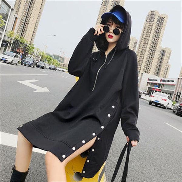 2019 new winter long section plus velvet sweatshirts hoodies women long-sleeved korean loose black spring autumn coat jacket x90
2019 new winter long section plus velvet sweatshirts hoodies women long-sleeved korean loose black spring autumn coat jacket x90