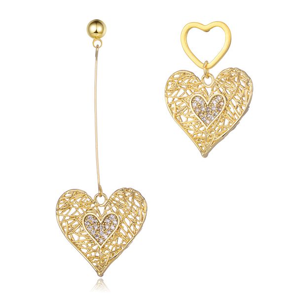hollow heart asymmetrical drop earrings for women gold color alloy crystal pendant wedding earring boucle d'oreille femme 2019, Silver
hollow heart asymmetrical drop earrings for women gold color alloy crystal pendant wedding earring boucle d'oreille femme 2019, Silver