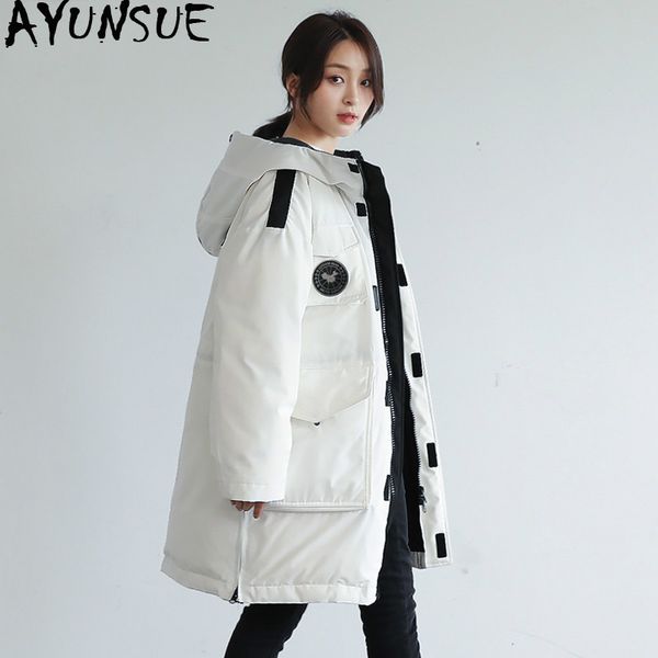 women's down & parkas ayunsue white duck jacket woman hooded loose korean winter women coat parka femme jackets abrigo invierno mujer k, Black
women's down & parkas ayunsue white duck jacket woman hooded loose korean winter women coat parka femme jackets abrigo invierno mujer k, Black