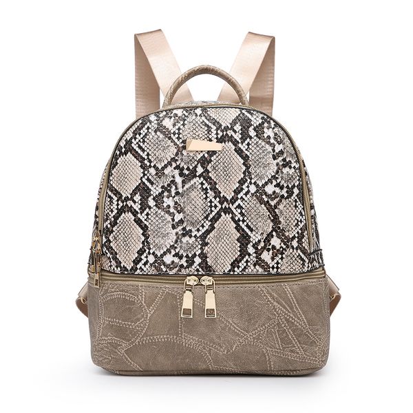 2019 fashion women backpack snake leather backpacks for teenage girls female khaki shoulder bag
2019 fashion women backpack snake leather backpacks for teenage girls female khaki shoulder bag