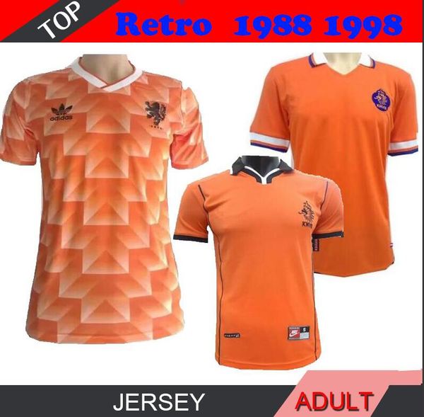 1988 nl retro home orange soccer jersey van hollan 1998 men soccer jersey shirt 97 98 gullit, Black
1988 nl retro home orange soccer jersey van hollan 1998 men soccer jersey shirt 97 98 gullit, Black