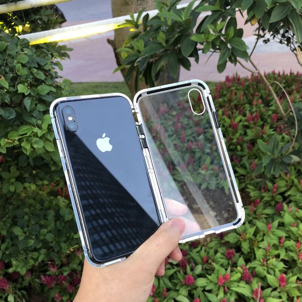 for iphone xs max magnetic cases tempered glass back cover metal bumpers for goophone phone case
for iphone xs max magnetic cases tempered glass back cover metal bumpers for goophone phone case
