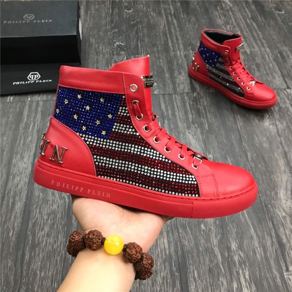 men's shoes new luxury design new men's rhinestone sheepskin casual high-sneakers flat size shoes size 35-46, Black
men's shoes new luxury design new men's rhinestone sheepskin casual high-sneakers flat size shoes size 35-46, Black