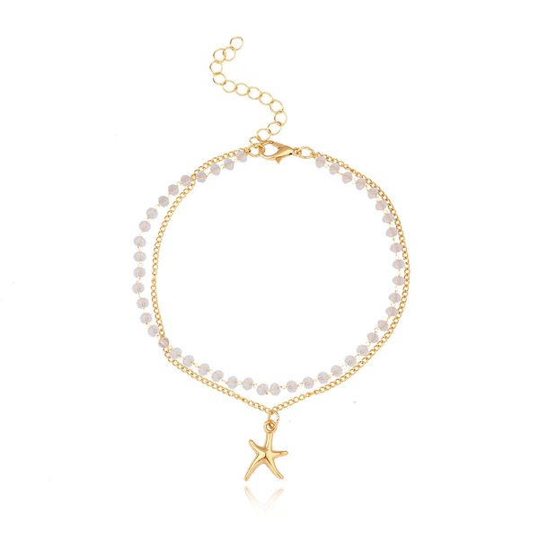 2020 beadeddouble hand-made chain glass anklets fashion starfish pendant beach anklets foot ornaments women's footwear, Red;blue
2020 beadeddouble hand-made chain glass anklets fashion starfish pendant beach anklets foot ornaments women's footwear, Red;blue