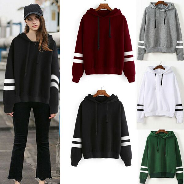 новых женщин вскользь с длинным рукавом толстовка jumper пуловер толстовка верхняя рубашка, Black
новых женщин вскользь с длинным рукавом толстовка jumper пуловер толстовка верхняя рубашка, Black