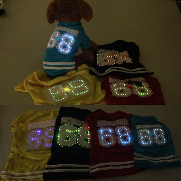 pet dog led striped t-shirt led light одежда для животных pet dog весна-лето 68 печатных светлый костюм
pet dog led striped t-shirt led light одежда для животных pet dog весна-лето 68 печатных светлый костюм