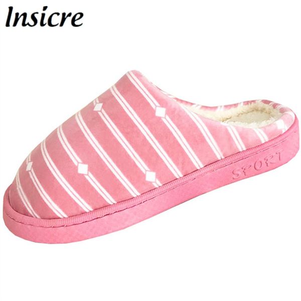 insicre women winter home slippers striped lattice non-slip soft warm house slippers indoor bedroom couples flats floor shoes, Black
insicre women winter home slippers striped lattice non-slip soft warm house slippers indoor bedroom couples flats floor shoes, Black