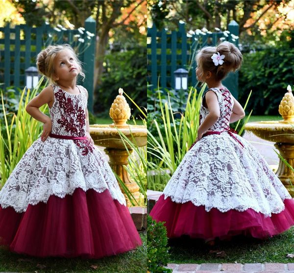 princess first holy communion dresses white lace embroidered burgundy tulle round neck lace up birthday dress for kids flower girl dress, White;blue
princess first holy communion dresses white lace embroidered burgundy tulle round neck lace up birthday dress for kids flower girl dress, White;blue