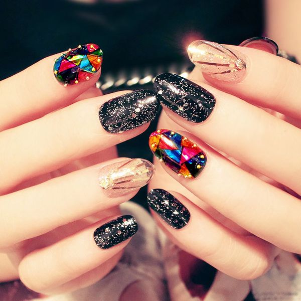 ladies individuality fashion fake nails girl colorful chic street style false nail full cover new design nail art tips with glue, Red;gold
ladies individuality fashion fake nails girl colorful chic street style false nail full cover new design nail art tips with glue, Red;gold